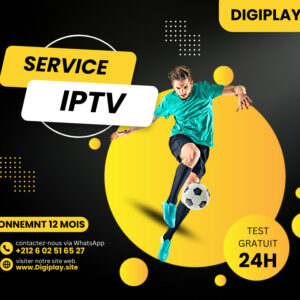 Abonnement IPTV Premium 12 Mois – Le Meilleur Service de Télévision au Maroc