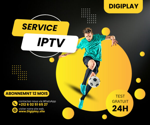 Abonnement IPTV Premium 12 Mois – Le Meilleur Service de Télévision au Maroc